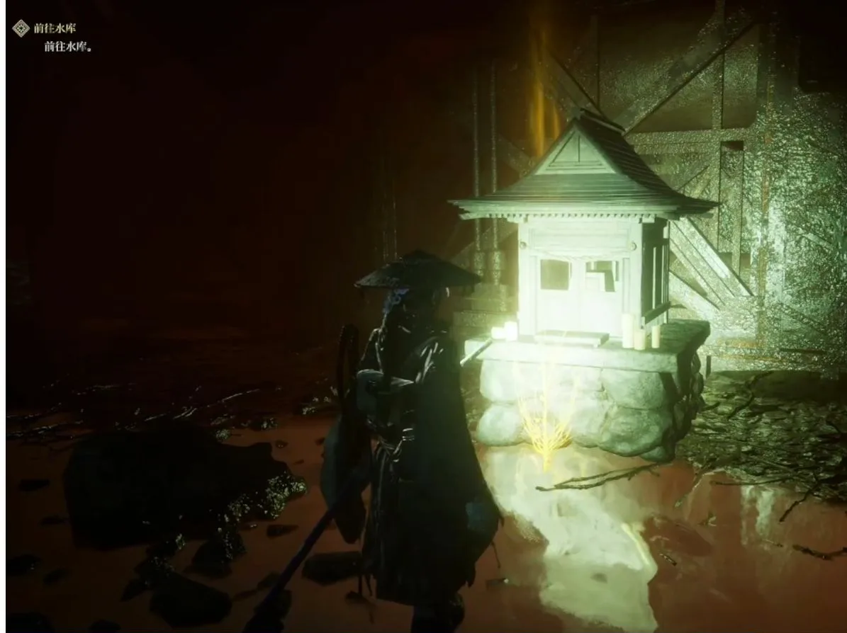 Dragon Vein Shrine inside the Ancient Civilization reservoir